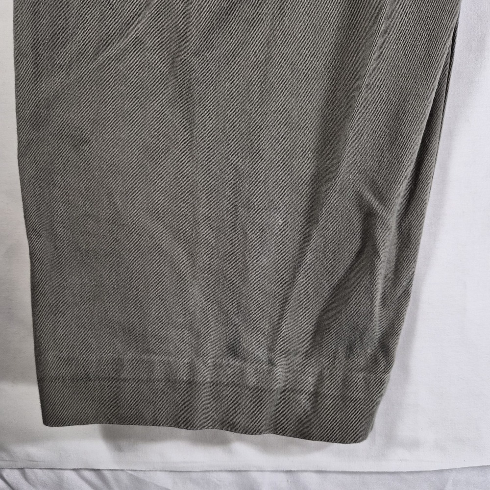 Vintage Polo Ralph Lauren Pleated Chino Pants Men's 38x30 Gray 100 Cotton - Picture 12 of 16